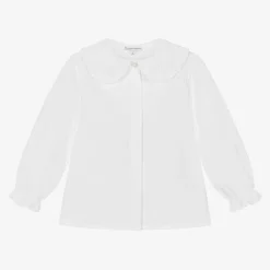 Beatrice amp; George Tops*Girls White Cotton Blouse