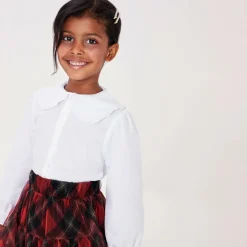 Beatrice amp; George Tops*Girls White Cotton Blouse