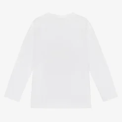 Stella McCartney Kids Tops*Girls White Cotton Cat Top