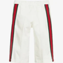 Gucci Trousers*Girls White Cotton Culottes