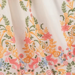 Marlo Kids Dresses*Girls White Cotton Embroidered Floral Dress