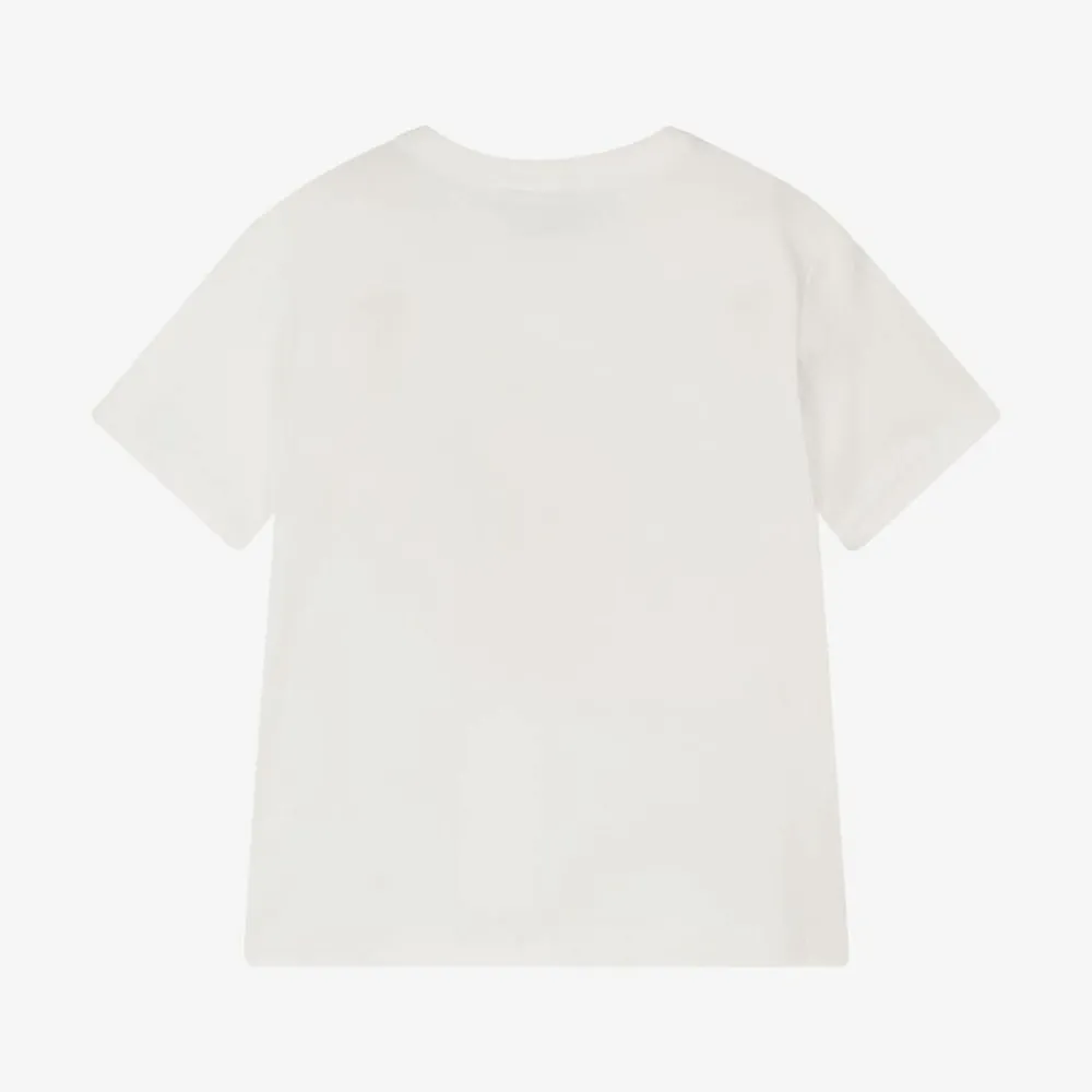 Stella McCartney Kids Tops*Girls White Cotton Fairies T-Shirt