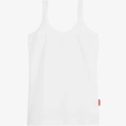 Claesens Underwear*Girls White Cotton Jersey Vest