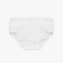 Babidu Underwear*Girls White Cotton Knickers