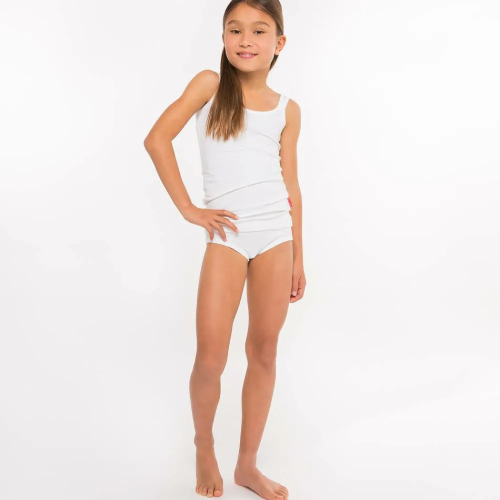 Claesens Underwear*Girls White Cotton Knickers (3 Pack)