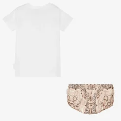 Moncler Enfant Outfit Sets*Girls White Cotton Shorts Set