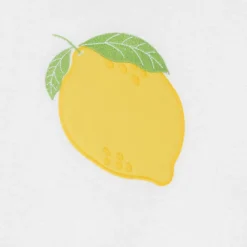 Mitty James Towels & Robes*Girls White Cotton Towelling Lemon Poncho