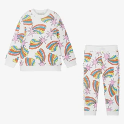 Stella McCartney Kids Tracksuits*Girls White Cotton Tracksuit