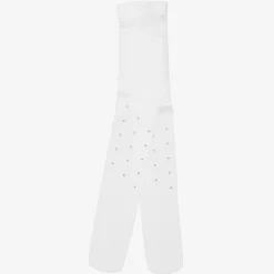 Sevva Tights*Girls White Diamanté Tights