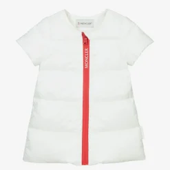 Moncler Enfant Dresses*Girls White Down Padded Dress