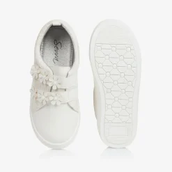 Sevva Trainers|Trainers*Girls White Faux Leather & Lace Trainers