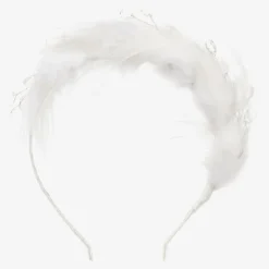 Sienna Likes To Party Hair Accessories*Girls White Feather Hairband