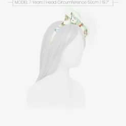 Patachou Hair Accessories*Girls White Floral Bow Hairband