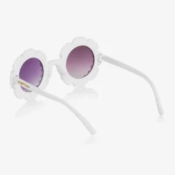 Angels Face Clothing Accessories*Girls White Floral Pearl Sunglasses