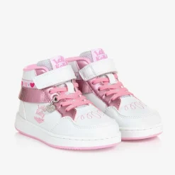 Lelli Kelly Trainers*Girls White Fringed High-Top Trainers