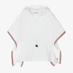 Mitty James Towels & Robes*Girls White Hooded Towelling Poncho