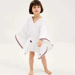 Mitty James Towels & Robes*Girls White Hooded Towelling Poncho