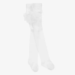 Mayoral Newborn Tights|Tights*Girls White Lace Frill Tights