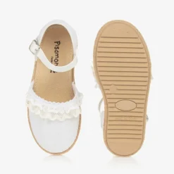 Pisamonas Espadrilles|Espadrilles*Girls White Lacey Espadrilles