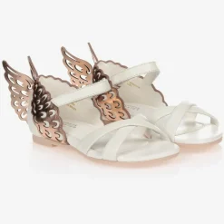 Sophia Webster Mini Sandals|Sandals*Girls White Leather Sandals