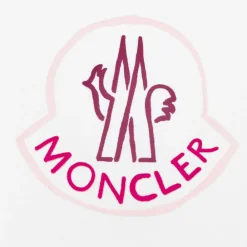 Moncler Enfant Tops*Girls White Logo T-Shirt