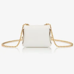 Zaccone Bags*Girls White Mini Shoulder Bag (8cm)