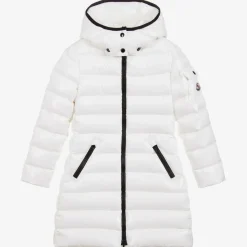 Moncler Enfant Coats & Jackets*Girls White Padded Moka Coat