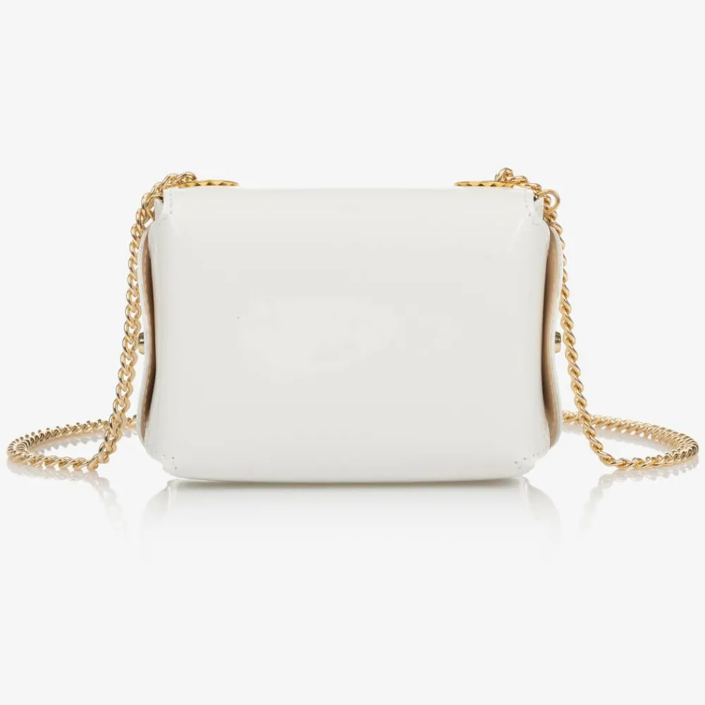 Zaccone Bags*Girls White Patent Leather Bag (12cm)