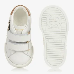 Dolce amp; Gabbana Trainers*Girls White Rhinestone DG Trainers