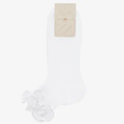 Story Loris Socks*Girls White Ruffle Socks