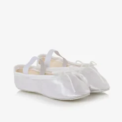 Katz Pumps & Ballerinas|Pumps & Ballerinas*Girls White Satin Ballet Shoes