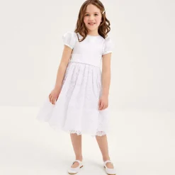 Beatrice amp; George Traditional Shoes|Pumps & Ballerinas*Girls White Satin Mary Jane Pumps