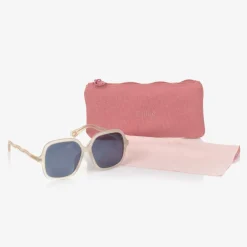 Chloé Clothing Accessories*Girls White Square Sunglasses