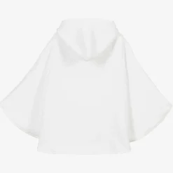 Mitty James Towels & Robes*Girls White Towelling Strawberry Poncho