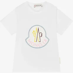 Moncler Enfant Tops*Girls White T-Shirt
