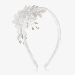 Sevva Hair Accessories*Girls White Tulle Flower Hairband