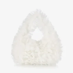 Tutu du Monde Bags*Girls White Tulle Handbag (28cm)