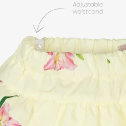 Phi Clothing Outfit Sets*Girls Yellow Cotton Skort Set