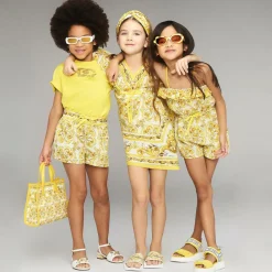 Dolce amp; Gabbana Sliders|Sliders*Girls Yellow Majolica Sliders