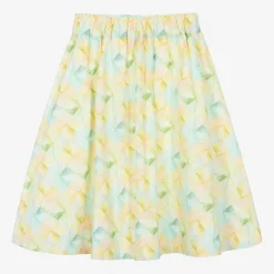 AIGNER Skirts*Girls Yellow Pastel Print Viscose Skirt