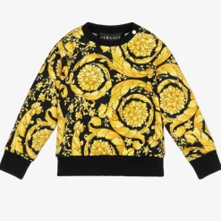 Versace Tops*Gold Barocco Baby Sweater