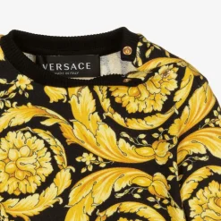 Versace Tops*Gold Barocco Baby Sweater