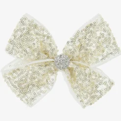 Cute Cute Hair Accessories*Gold Bow Hairclip (11cm)