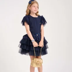 Angels Face Bags*Bow Handbag (17cm) Gold