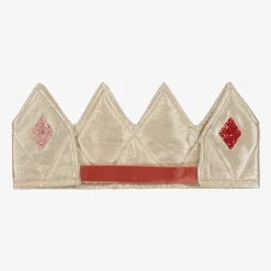 Meri Meri Costumes|Costumes*Gold Fabric & Glitter Dress Up Crown