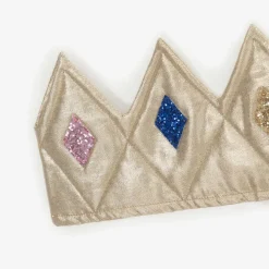 Meri Meri Costumes|Costumes*Gold Fabric & Glitter Dress Up Crown