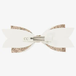 Cute Cute Hair Accessories*Gold Glitter Hairclip (14cm)