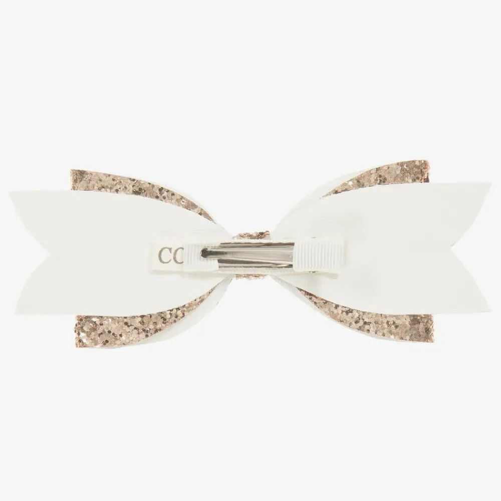 Cute Cute Hair Accessories*Gold Glitter Hairclip (14cm)