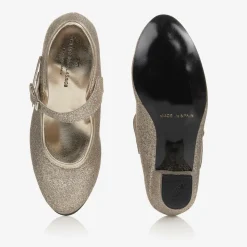 Childrens Classics Wedges & Heels|Wedges & Heels*Gold Glitter Heeled Shoes