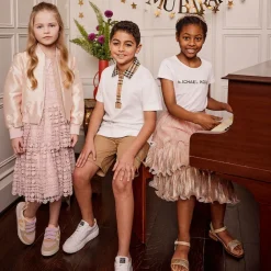 Childrens Classics Sandals*Gold Glitter Leather Sandals